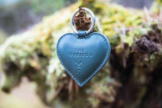 Leather Heart Key Ring